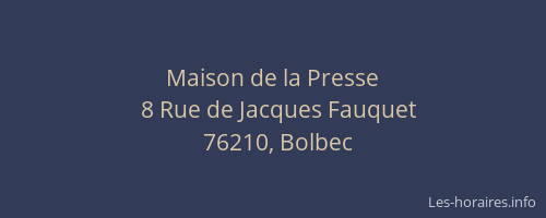 Maison de la Presse