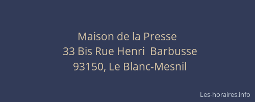 Maison de la Presse