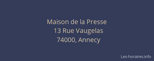 Maison de la Presse