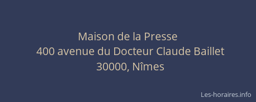 Maison de la Presse