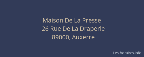 Maison De La Presse