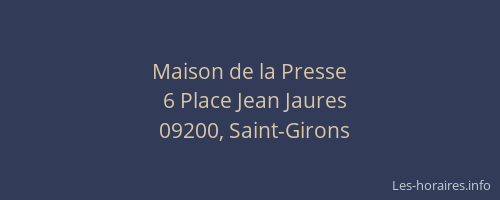 Maison de la Presse