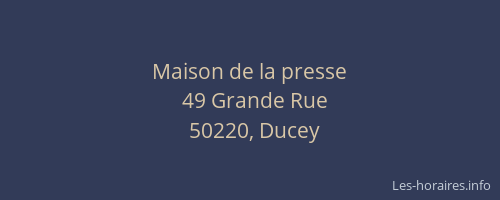 Maison de la presse