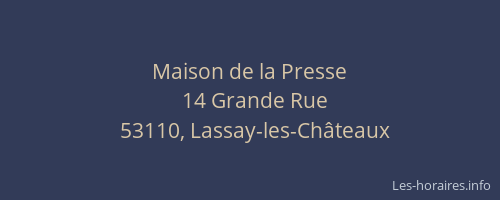 Maison de la Presse