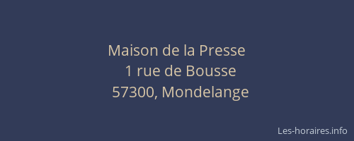 Maison de la Presse