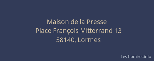 Maison de la Presse