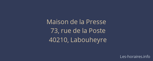 Maison de la Presse