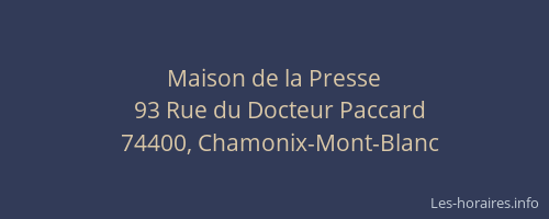Maison de la Presse