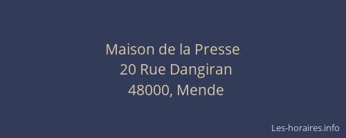 Maison de la Presse