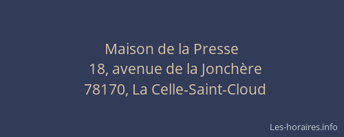 Maison de la Presse