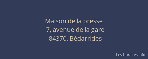 Maison de la presse