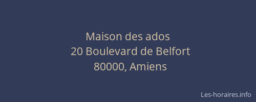 Maison des ados