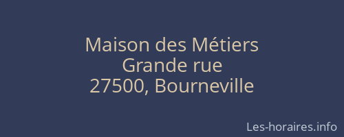 Maison des Métiers
