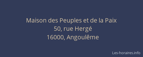 Maison des Peuples et de la Paix