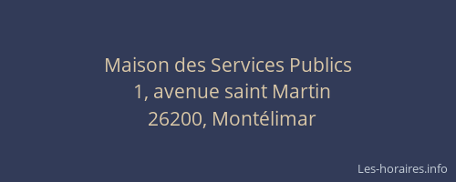 Maison des Services Publics