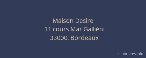Maison Desire