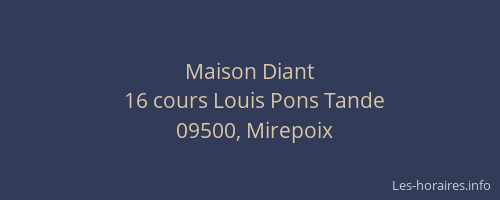 Maison Diant