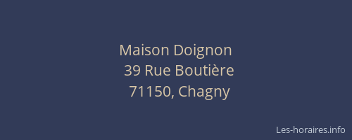 Maison Doignon