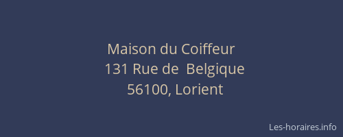 Maison du Coiffeur
