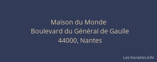 Maison du Monde