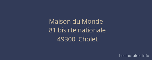 Maison du Monde