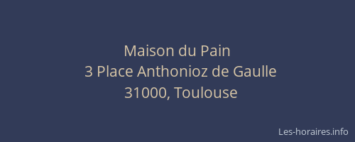 Maison du Pain