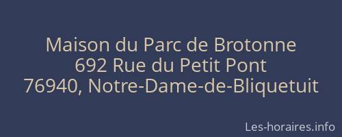 Maison du Parc de Brotonne