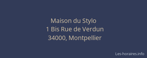 Maison du Stylo