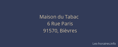 Maison du Tabac