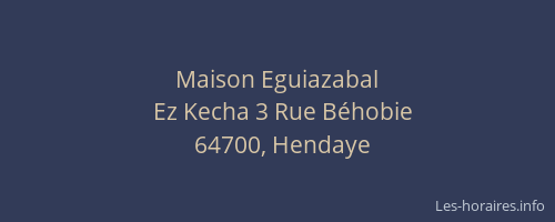Maison Eguiazabal