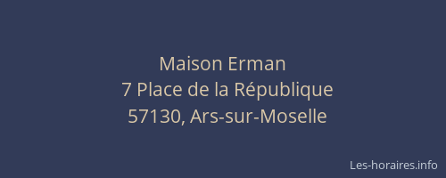 Maison Erman