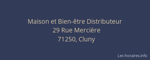 Maison et Bien-&ecirc;tre Distributeur