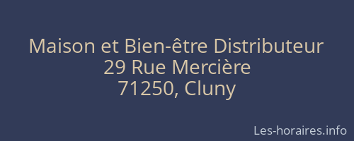 Maison et Bien-être Distributeur