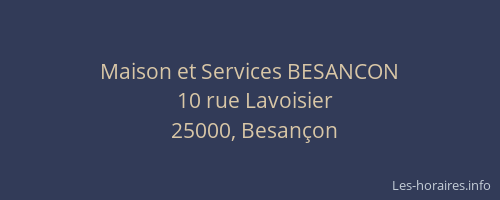 Maison et Services BESANCON