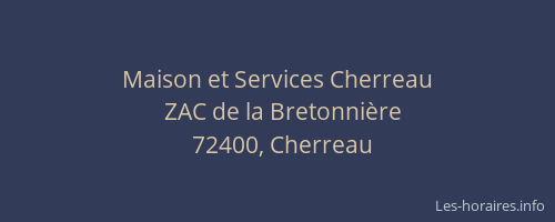 Maison et Services Cherreau