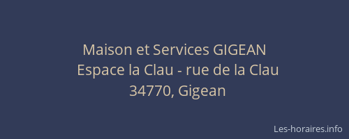 Maison et Services GIGEAN