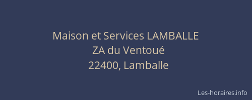 Maison et Services LAMBALLE