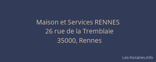 Maison et Services RENNES