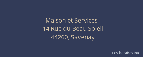 Maison et Services