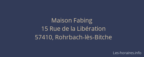 Maison Fabing