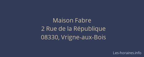 Maison Fabre
