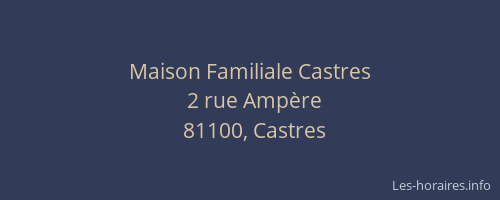 Maison Familiale Castres