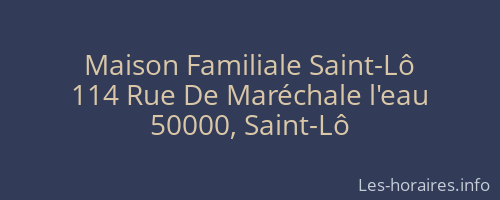 Maison Familiale Saint-Lô