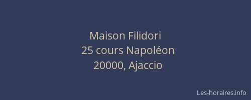 Maison Filidori