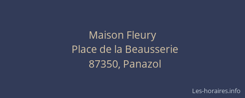 Maison Fleury
