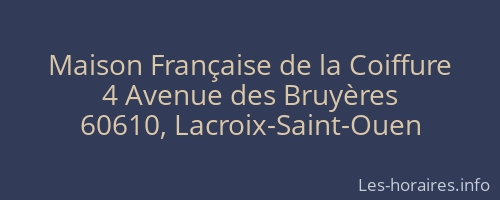 Maison Française de la Coiffure