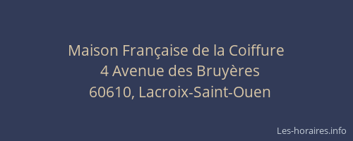 Maison Française de la Coiffure