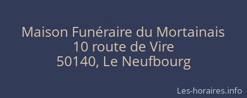 Maison Funéraire du Mortainais