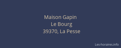 Maison Gapin