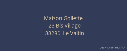 Maison Gollette